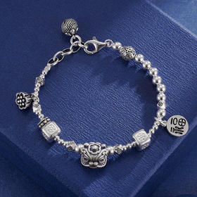 子佩集S925银【醒狮】手串【TSB0001-18】手链仿古2305