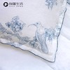 伽罗 JALO 青色茶色青花秘境系列水洗印花亚麻床品 商品缩略图3
