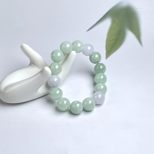 翡翠单圈手串-双色圆珠 商品图0