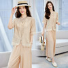 时尚气质，纯色棉麻套装HR-YGYL8909 商品缩略图4