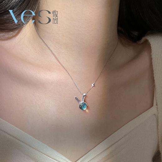 小兔子银925月光石套链 商品图4