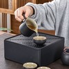 便携式黑陶旅行茶具套装家用车载户外小套喝茶杯茶壶茶叶罐礼盒装 商品缩略图4