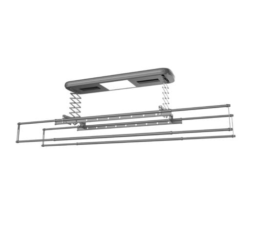 晾霸烘干版智能晾衣机-T01-一键遥控升峰-LED柔光照明:2米主机-定时风干-恒温烘干-四杆伸缩 商品图2