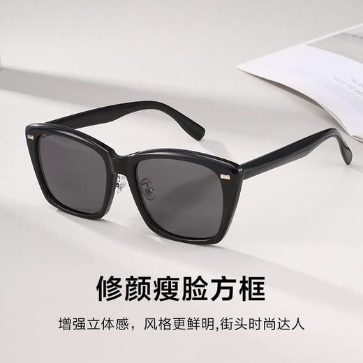 普莱斯太阳镜7108 修颜不挑脸 偏光超黑 三色可选 商品图2