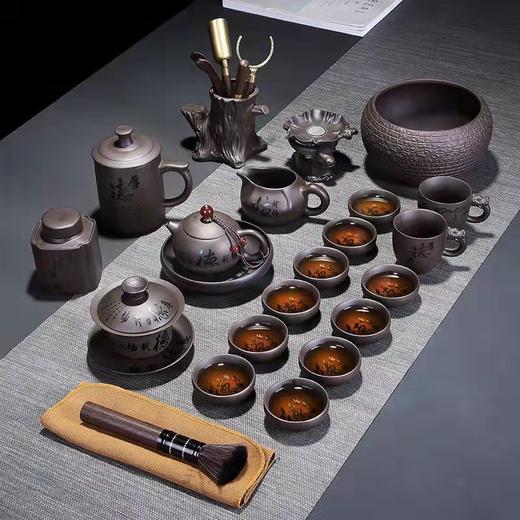 原矿紫砂整套功夫茶具套装家用陶瓷高档礼盒办公室泡茶器一整套 商品图6