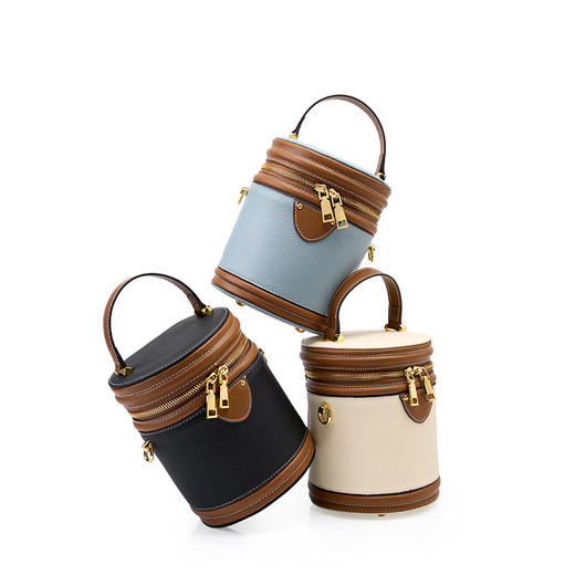 【服装鞋包】-新款圆筒包小众设计手提包单肩斜挎女包 商品图4