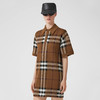 BURBERRY 巴宝莉 女士格纹羊毛提花 Polo 衫式连衣裙 格子 8063217 A8900 商品缩略图1