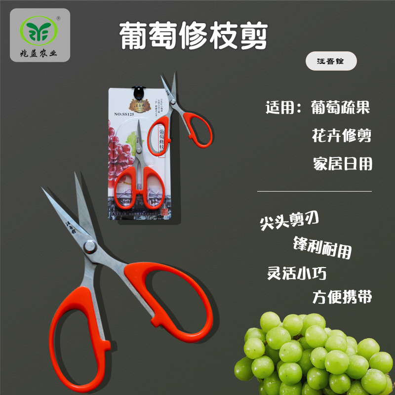汪吾铨 葡萄修枝剪 不伤果实 锋利耐用