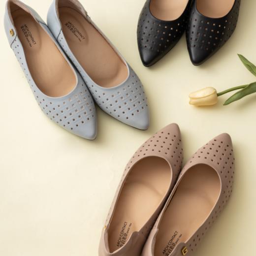 安启美奈镂空中跟单鞋|3m跟高，舒适透气，暴走不累脚 商品图5