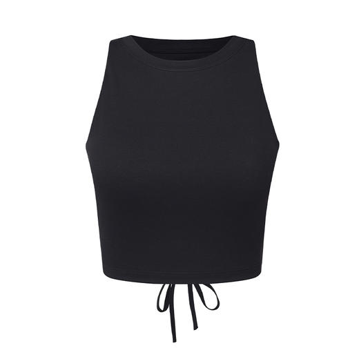 【裸感】中强度-露背抽绳一体式胸垫运动背心 商品图5