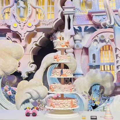 私人订制周岁/婚礼/祝寿甜品台 商品图0