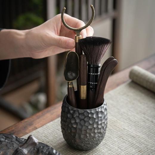 粗陶复古茶具套装陶瓷功夫茶具套装家用简约办公茶壶茶杯茶盘盖碗 商品图4