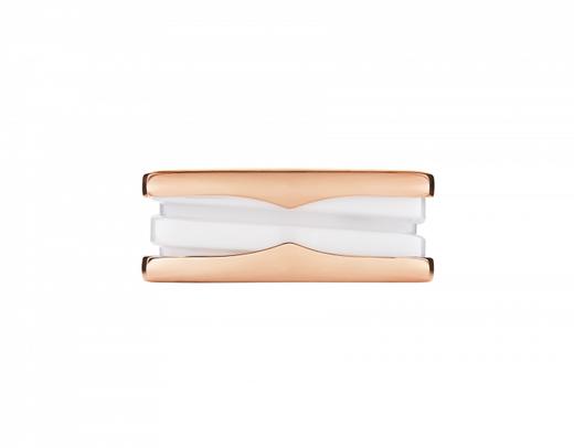 【预定款】BVLGARI 宝格丽  B.ZERO1 18K玫瑰金+白色陶瓷 戒指 AN855962/AN855964 商品图1