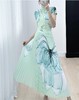 女压褶双肩花裙 商品缩略图4