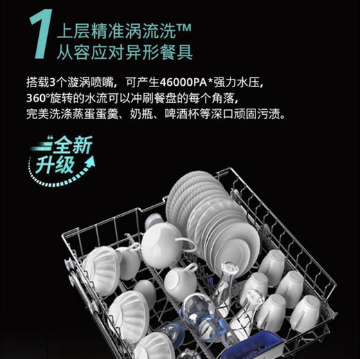 西门子（SIEMENS）洗碗机 SJ65ZX00MC 带黑色面板 商品图2