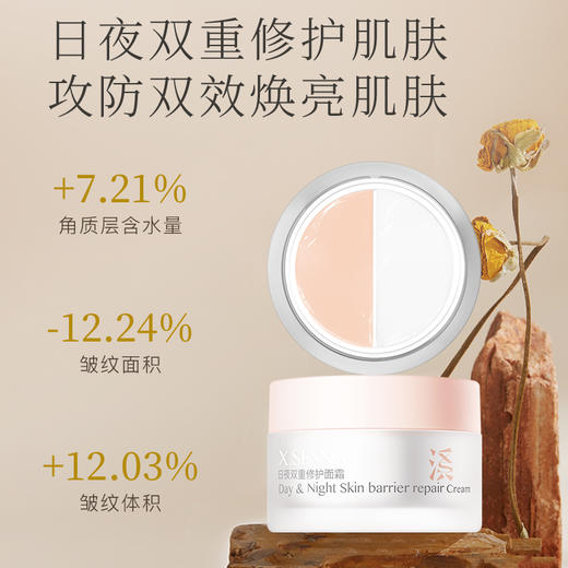 溪上X.Shang日夜双重修护面霜（补水保湿/提亮肤色） 商品图4