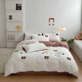 全棉满版毛巾绣四件套