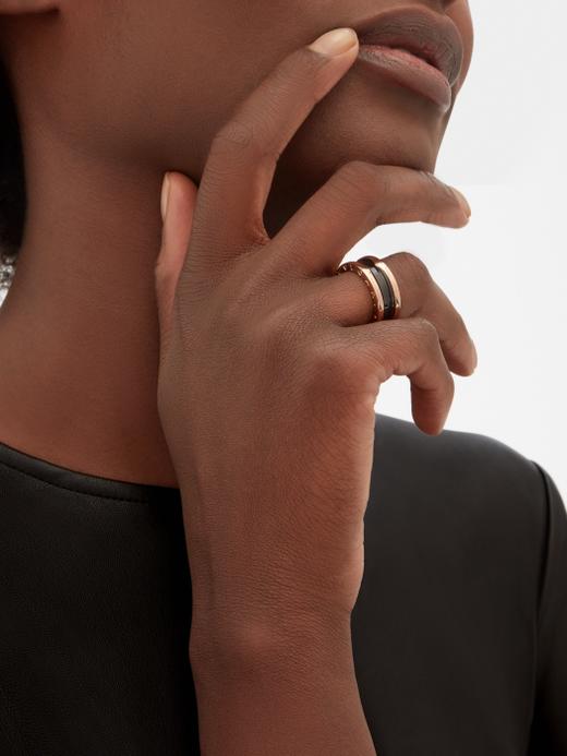 【预定款】BVLGARI 宝格丽  B.ZERO1 18K玫瑰金+白色陶瓷 戒指 AN855962/AN855964 商品图9