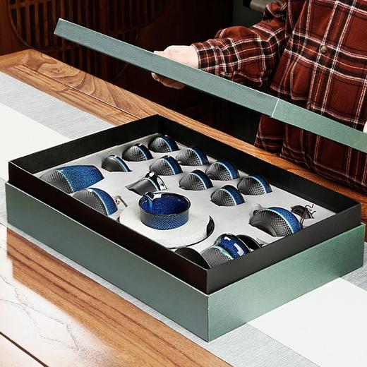 窑变茶具套装家用整套功夫茶壶茶杯陶瓷景德镇高档茶具礼盒装送人 商品图5