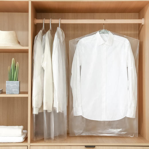 FaSoLa 衣服防尘盖布防尘罩透明挂式衣柜衣罩西装套子大衣防尘袋收纳家用 商品图6