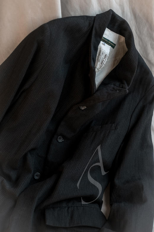 Paul Harnden 男士黑色羊毛BLAZER西装外套 商品图14