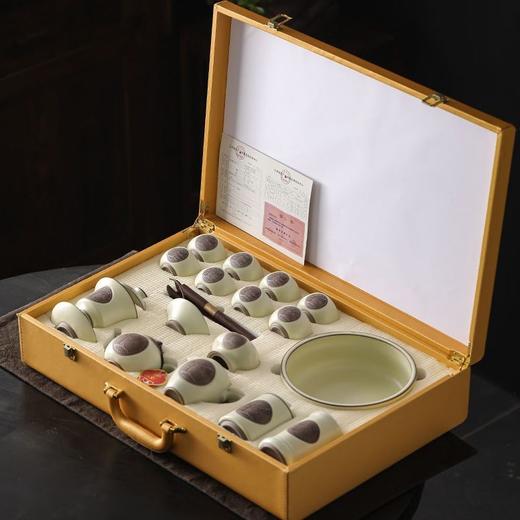 汝窑功夫茶具套装家用陶瓷开片泡茶壶茶杯茶盘办公室轻奢礼盒 商品图1