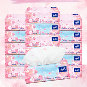 得宝（Tempo） 软抽纸巾樱花香味4层90抽16包整箱装纸巾（新旧款随机发）
