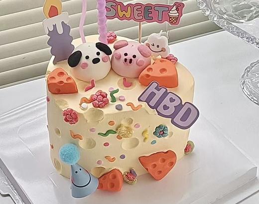 奶酪立体小动物蛋糕-低糖处理无添加 商品图3