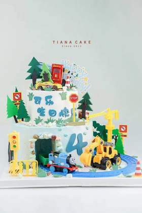 【纯手工翻糖定制】托马斯小火车