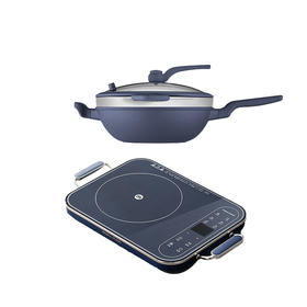 （分两个包裹）炊大皇全能王炒锅32cmCKNQ6432MF+摩飞电磁炉MR8900【鲜知10.0】