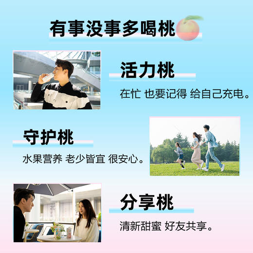 佳果源100%蜜桃汁复合浓缩果汁还原饮料整箱0脂小瓶装330ml*12瓶 商品图2