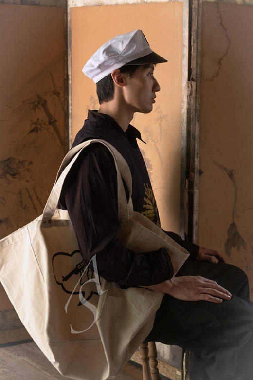 Paul Harnden 米色大号/中号托特包 商品图4