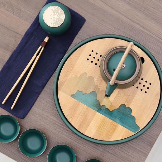 青山日式简约陶瓷茶壶茶杯套装茶盘整套旅行便携 商品图5