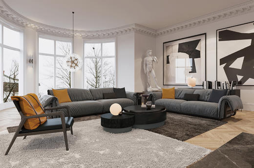 Regus 组合沙发 | 更多座位组合，皮布面料可选，详询客服 商品图13