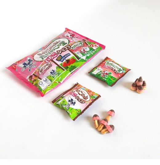 日本明治蘑菇造型草莓巧克力72g 商品图3