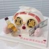 富婆立体蛋糕（酒是装饰不可饮用）-低糖处理无添加 商品缩略图1