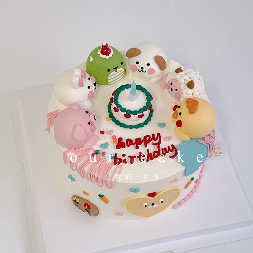 小动物卡通蛋糕（备注要什么小动物以及要画生日帽的小动物，无备注则按原图）-低糖处理无添加 商品图13