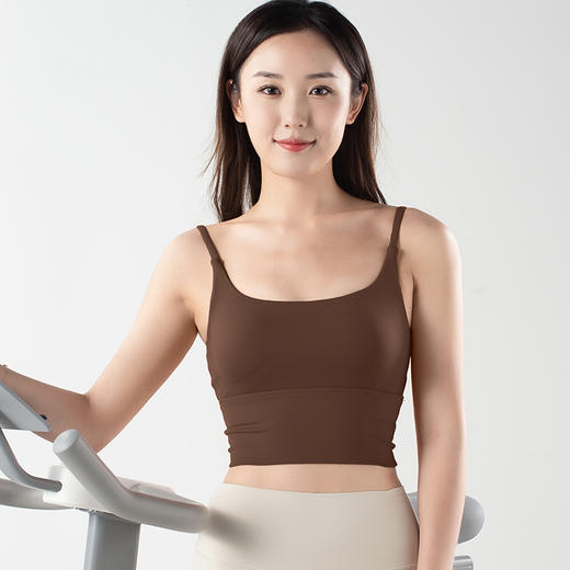 跃牌【化蝶双飞】系列交叉美背裸感运动健身瑜伽背心TM0107（可拆胸垫） 商品图5