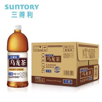 三得利 无糖乌龙茶饮料  1.25L*6瓶 商品图0