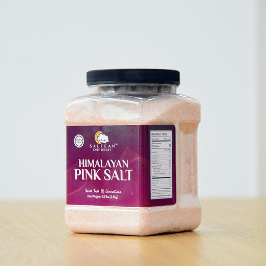 SALTEAN喜马拉雅粉盐玫瑰盐岩盐无碘盐进口食用盐细盐2.5kg 商品图2