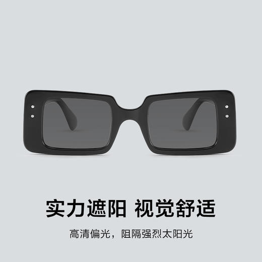 普莱斯太阳镜7107 修颜不挑脸 偏光超黑 四色可选 商品图3