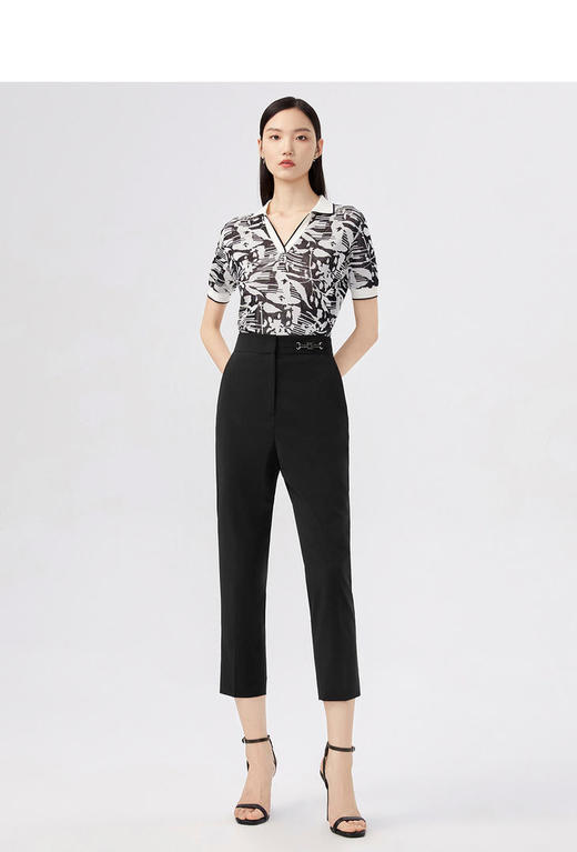 LANCY/朗姿简约时髦九分裤LCST01WPT114B11 商品图5