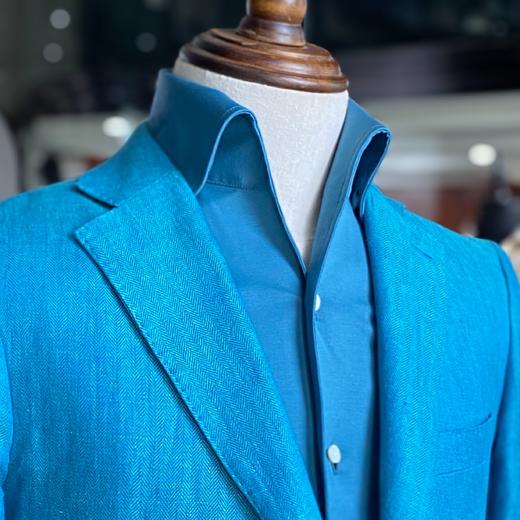 定制款 - 针织面料男士衬衫英式/一片领 四色可选 商品图0