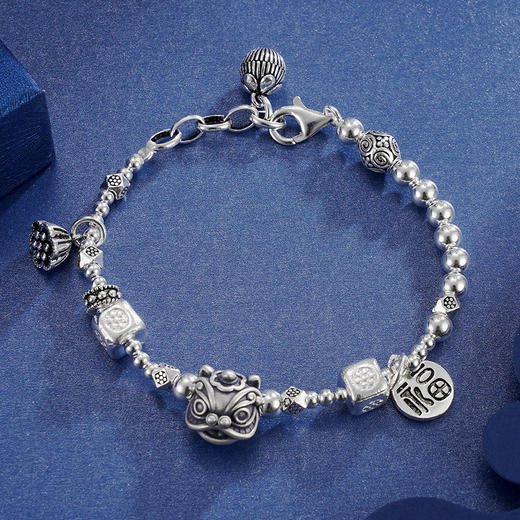 子佩集S925银【醒狮】手串【TSB0001-18】手链仿古2305 商品图3