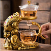 金蟾玻璃自动茶具小套装家用懒人泡茶神器办公室高档功夫茶壶 商品缩略图4