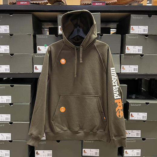 TIMBERLAND/添柏岚 男士秋季PRO插肩袖抽绳连帽长袖加绒套头卫衣 商品图0