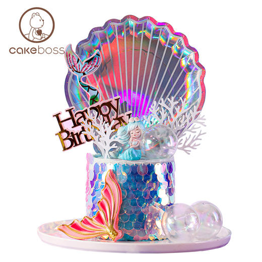 双鱼座“波灵波灵”美人鱼蛋糕 商品图5