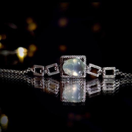 18k镶嵌翡翠小貔貅手链 商品图8