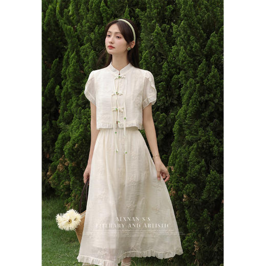 【65折秒杀】鹿向南《帕西庄园》夏季新款设计感衬衫上衣XN30119-1 商品图2