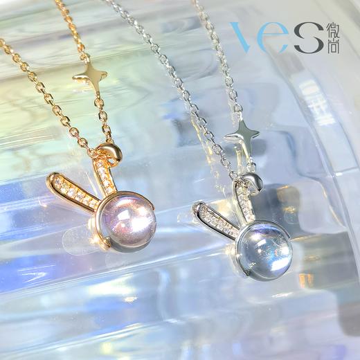 小兔子银925月光石套链 商品图2